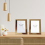Aberto Design Marco de fotos dorado de 10 x 15 cm (2 piezas)